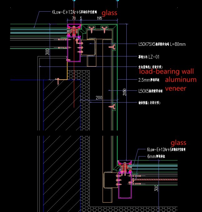 Construction Site Erosion Resistant Normal Panel Flat Panel Type Aluminium Veneer Fluorocarbon Coated Anti Static Exterior Wall Installation