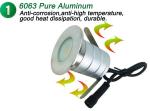 3W Led Outdoor Low Voltage Landscape Lighting12V IP67 Recessed Underground