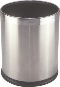 China Stainless Steel Cover Guest Room Plastic Dustbin Waste Bins wholesale