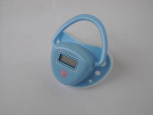China Pink Accurate Baby Pacifier Thermometer with Liquid Crystal Display wholesale