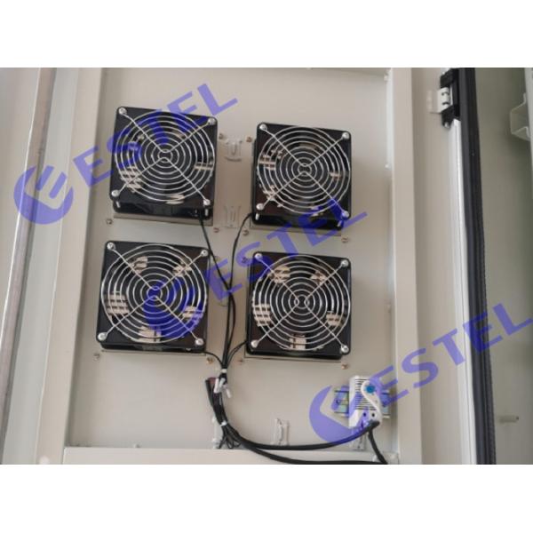 Four Wheels Outdoor Communication Cabinets Galvanized Steel With Front / Rear Access
