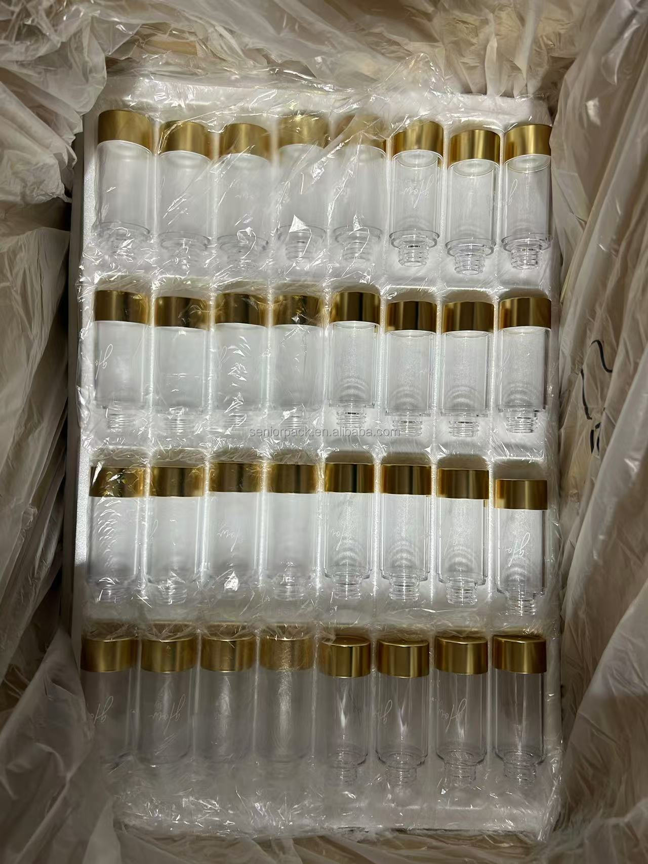 AS Base Material Luxury Empty Airless Spray Pump Bottles 15ml 30ml 50ml 80ml 100ml 120ml for Travel Skincare Convenience