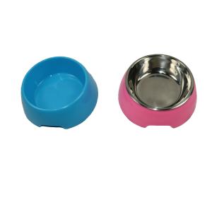 China Heavy Duty Stainless Steel Dog Bowls Anti Spill Cat Pet Single 7 Inch 6.5 Inch 8-Inch wholesale