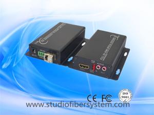 China Mini aluminum 1CH uncompressed 1080P HDMI&amp;1CH RS232&amp;1CH bidi audio over SM fiber extender wholesale