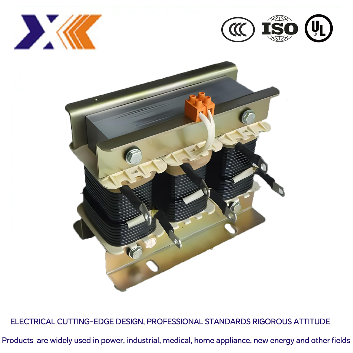 450v Aluminium Copper Winding Reactor High Insulation Degree for Three Phase System