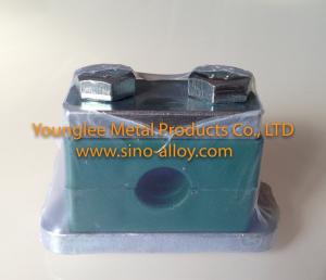 China Hydraulic heavy duty pipe clamps with stainless steel plates and high strength bolts wholesale
