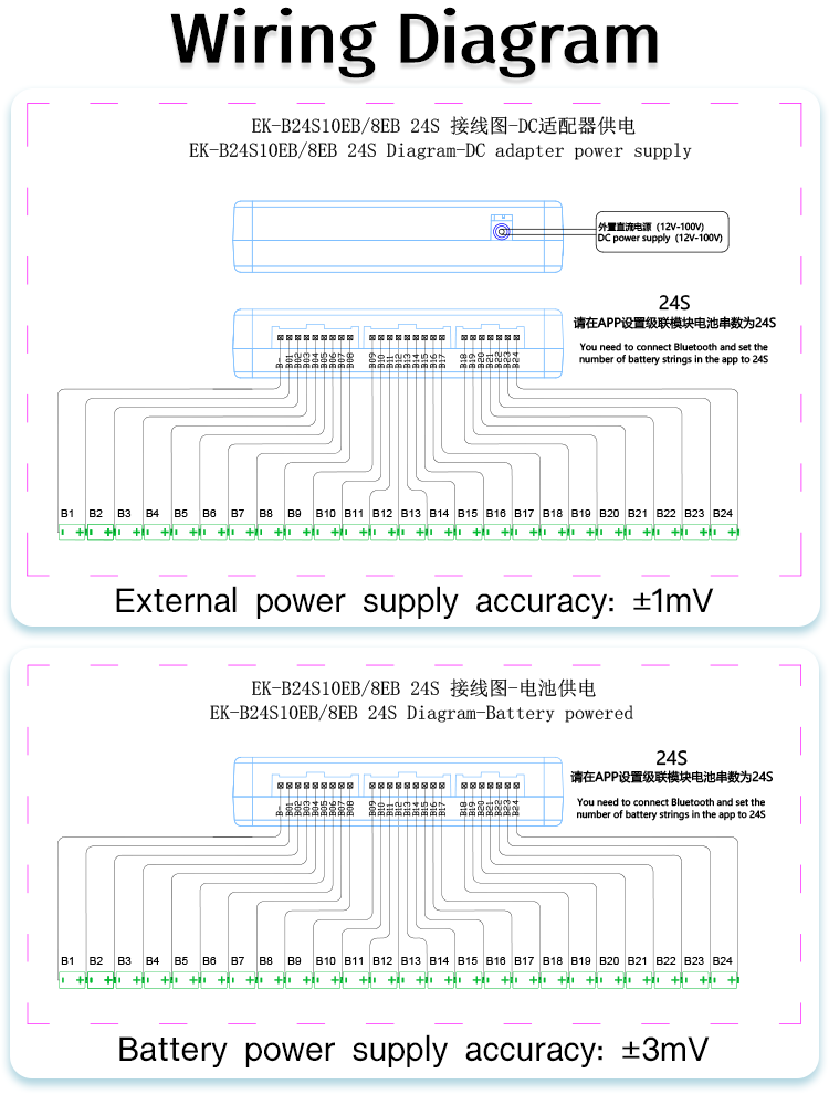 24s wire drawing for 4a smart active balancer