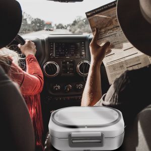 Stainless Steel Warm Lunch Container 40W Portable Multi Function