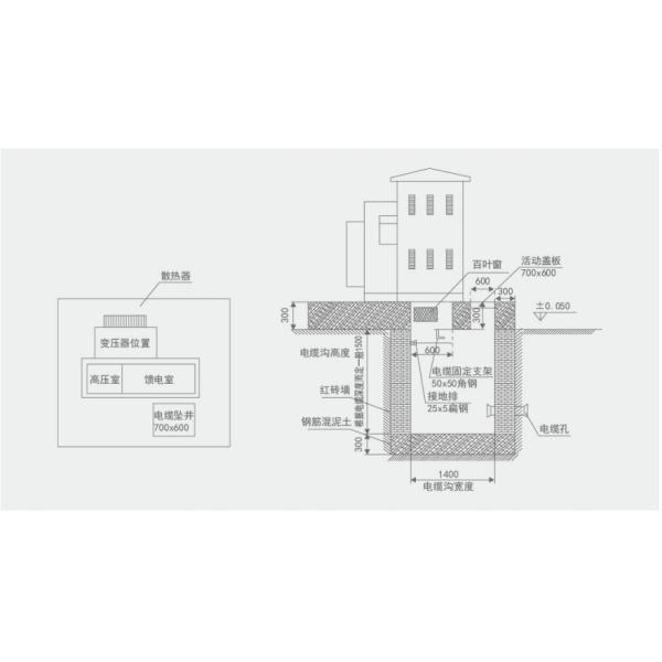 IP43 Prefab Electric Compact Substation Transformer 15kv