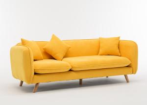 China Modern Contemporary Bedroom Furniture Customized Three Seater Fabric Sofa wholesale