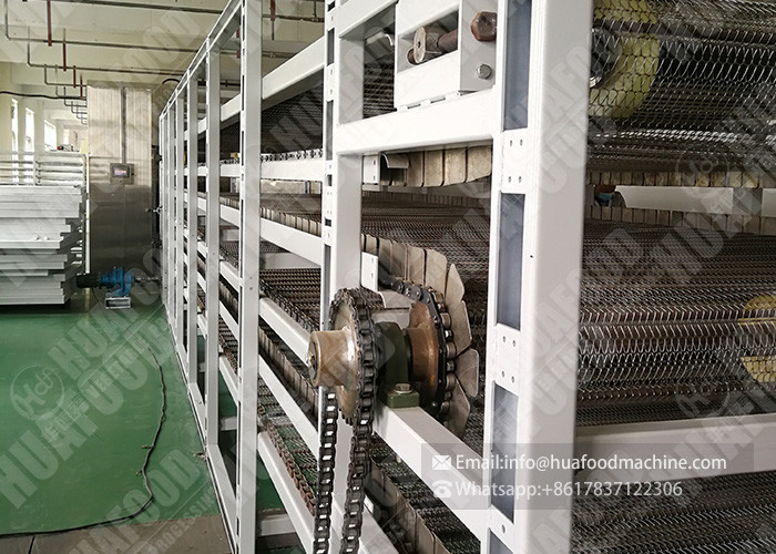 Light Industry Fruit And Vegetable Dryer Machine PLC Control One Piece Design