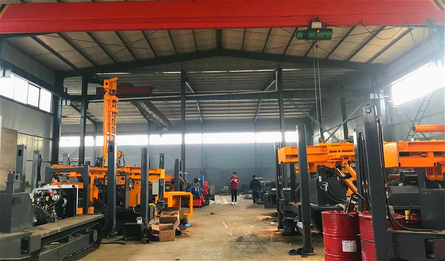 5.5T Trailer Mounted Drilling Rigs Diesel Engine Towable Units for Various Applications