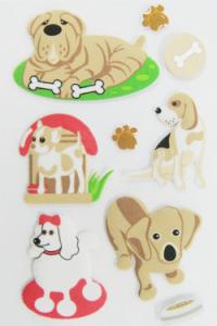 China Cute Puppy Big Animal Stickers , Room Decoration Kids Sticker Sheets wholesale