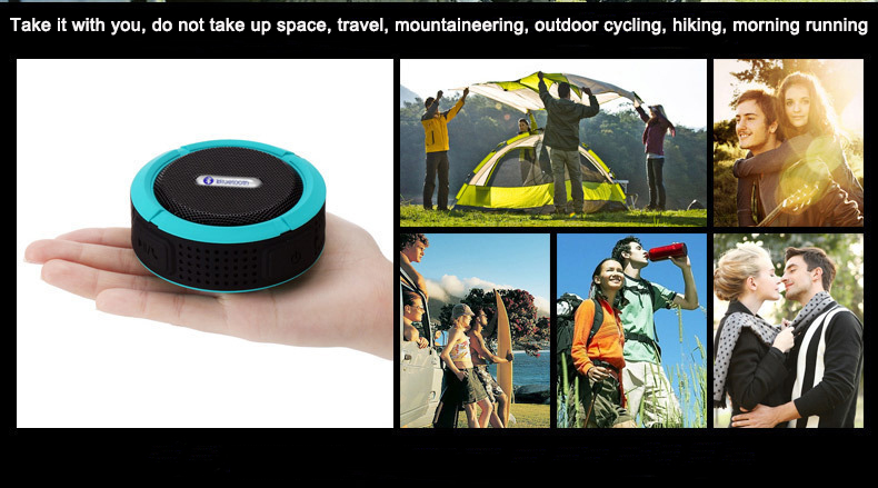 Customized Small Waterproof Sport Speaker , Active Stereo Wireless Speaker