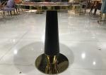 74cm Stainless Steel Coffee Table With Glass Top