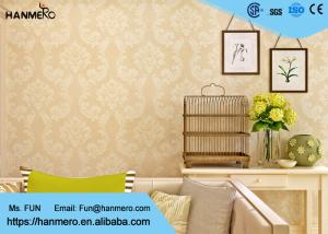China Golden Damask Pattern European Style Wallpaper For Living Room wholesale