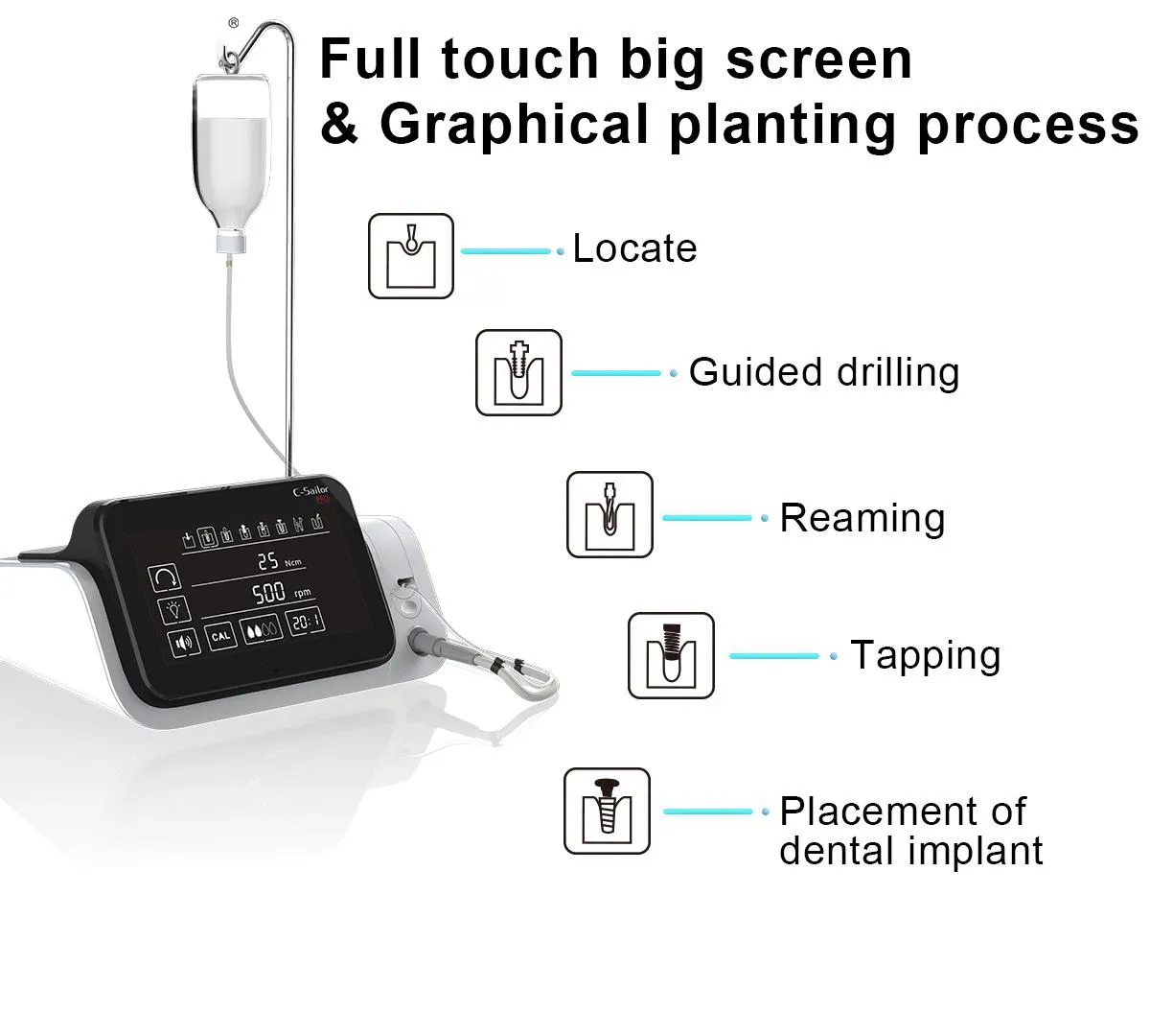 COXO 150W Dental Implant Motor C Sailor Surgical Brushless Implant Machine