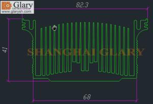China GLR-CHS-001 aluminum heat sink profiles wholesale