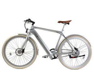 China Aluminum Alloy Frame 700C Electric Road Bike With 36V 250W Belt Drive Lithium Battery wholesale
