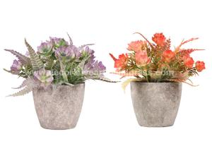China Silk PE Artificial Potted Floor Plants Flowers 8*15cm 10*15cm wholesale