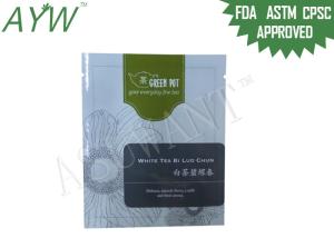 China OEM Production Print Coffee Tea Bags PET / PE Laminated Foil With Pocket Zip Lock wholesale