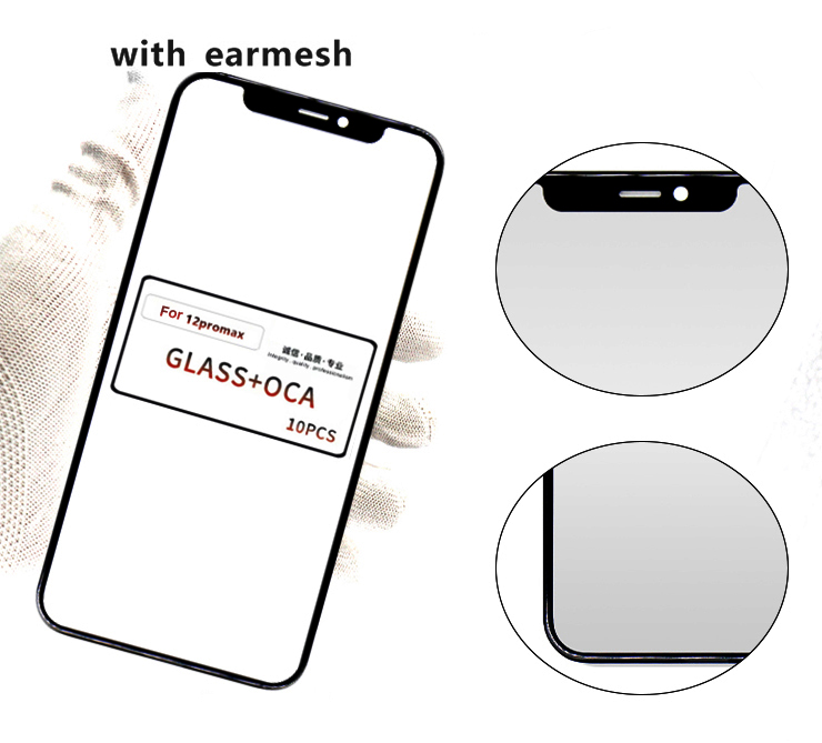 OEM Mobile Phone Iphone 12 Front Glass Replacement With OCA