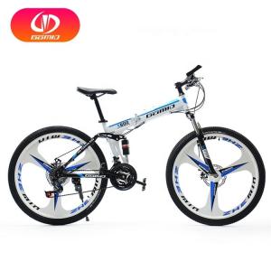 China Black Silver Disc Brake Carbon Steel 20 24 26 Inches Mountain Bicycle Folding Mtb Mountain Bike wholesale