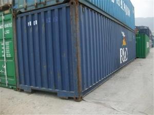 China Blue Used Metal Shipping Containers International Standards Dry Cargo Container wholesale