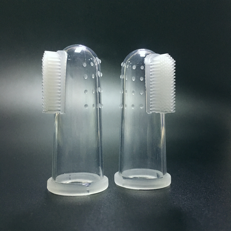 Fancy reusable high quality silicone baby finger tooth brush soft healthy brush tooth cleaning tool