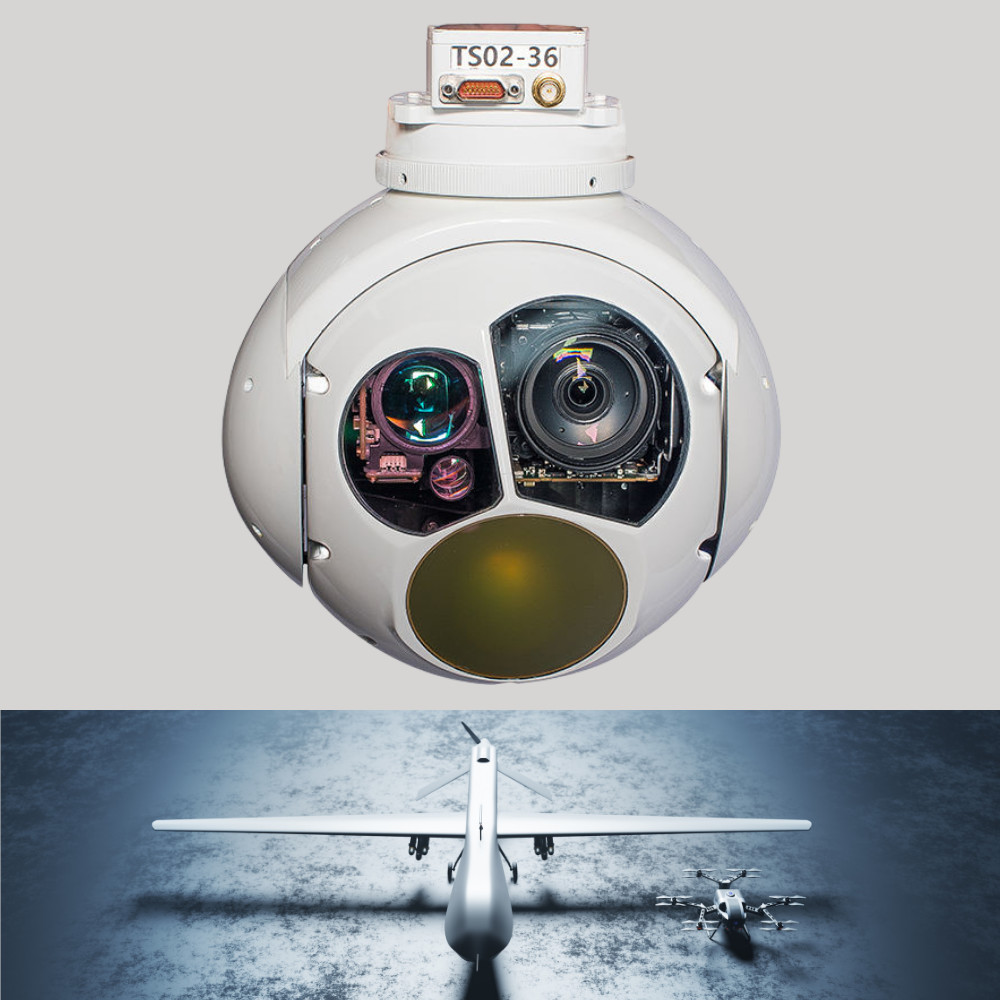 360° ​Gyro Stabilized 640X512 Thermal Drone Cameras 30X Tracking Zoom UAV Infrared Camera HXTS02