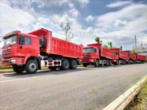 China SHACMAN F3000 Tipper Truck 6x4 340Hp EuroII Red wholesale