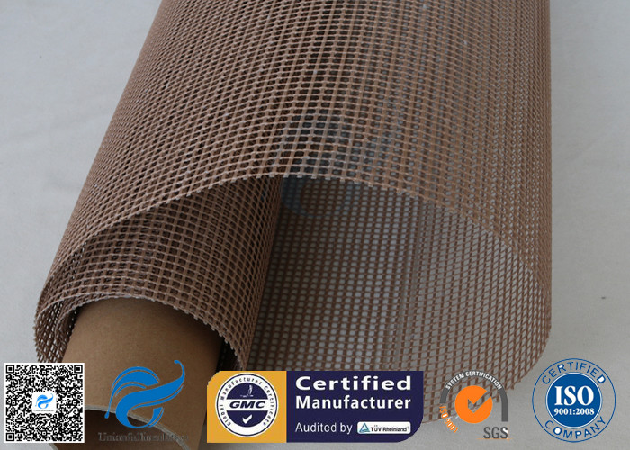 4x4 Brown PTFE Coated Glass Fabric For Printing Machine Conveyor Belt
