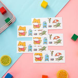 China Oil Glue Cartoon Character Stickers 128gram Personalised Reward Stickers wholesale