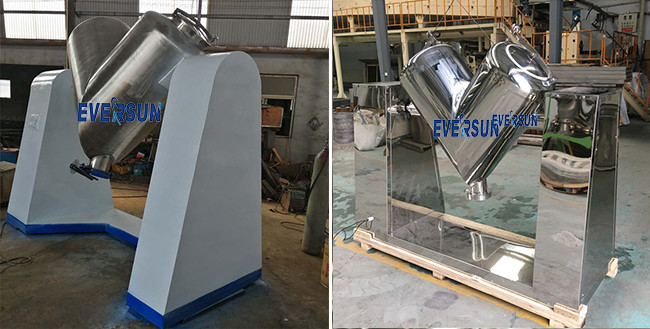 Stainless Steel 304 / 316L V Type Mixer Machine For Mixing Feed Formula