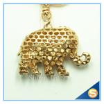 Rhinestone Elephant Keychain Animal Metal Key chain For Women Gift