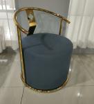 75cm Height Stainless Steel Frame 150kg 1 Seater Iron Sofa