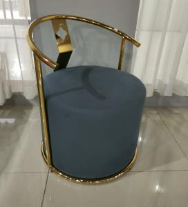 China 75cm Height Stainless Steel Frame 150kg 1 Seater Iron Sofa wholesale