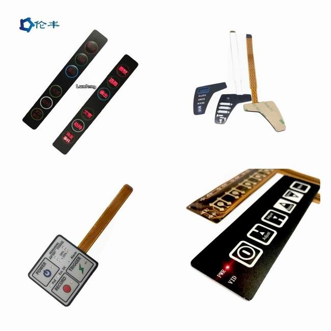 LFG Backlight Embossing Membrane Switch Pad 3M468 Adhesive