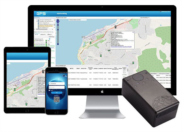 DC 4.0V Long Life Standby Light Sensor Asset GPS Tracker , 1900MHz Machinery Gps Tracker