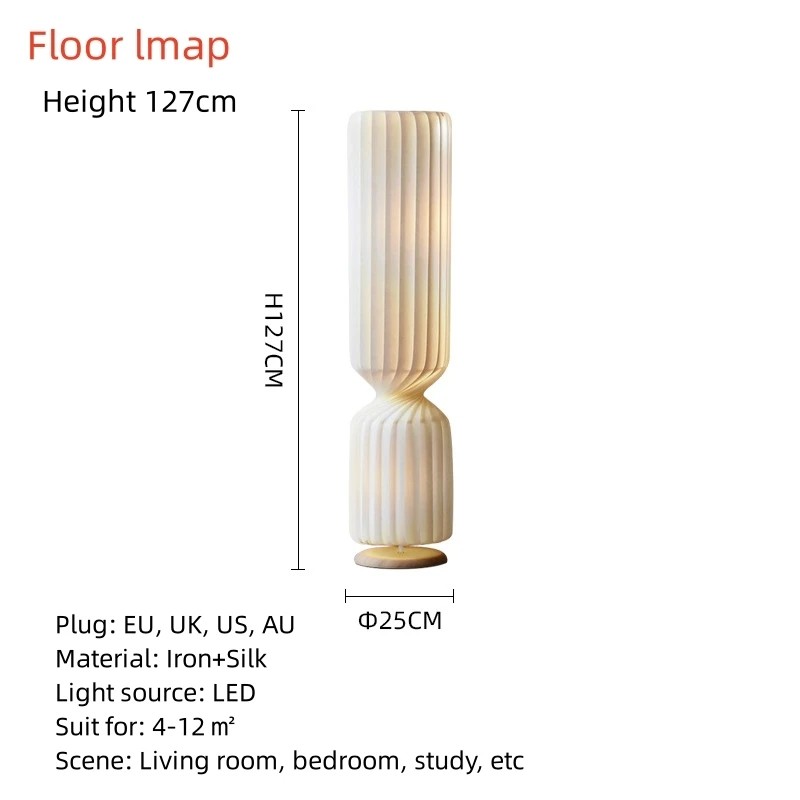 Danish Designer Cylindrical Shape Silk Pendant Lamp(WH-AP-591)