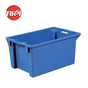 China Square Rectangular Industrial Stacking Nesting Plastic Storage Crate wholesale