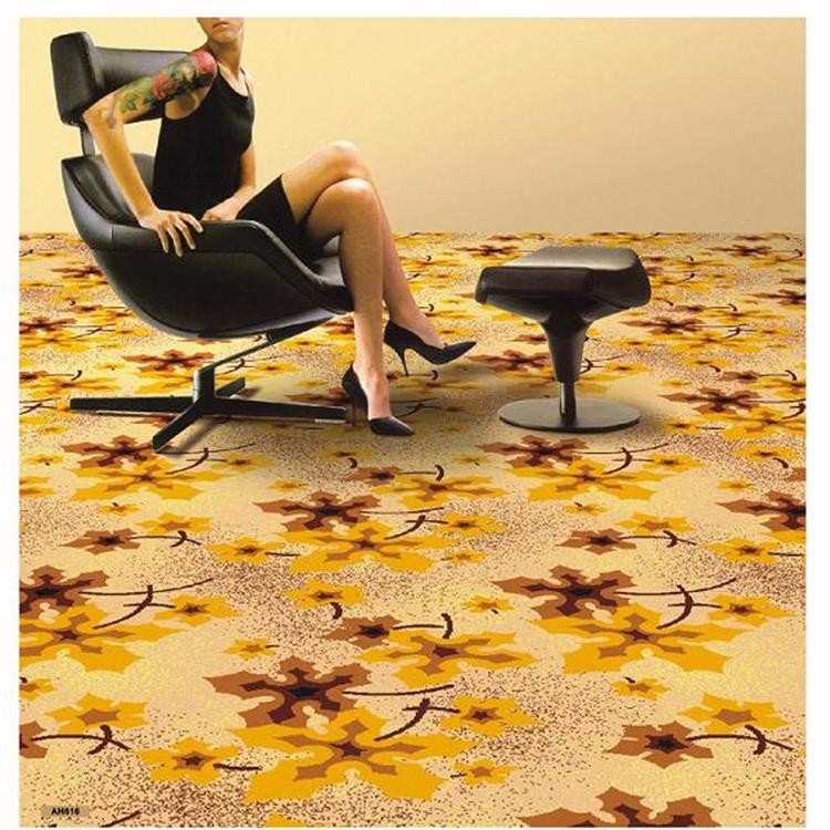 Dark Green Light Green Modern Home Carpet , Contemporary Patterned Carpet