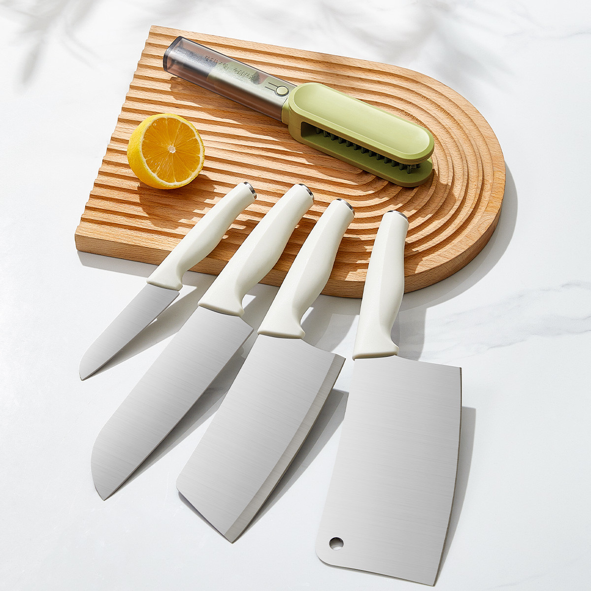 2024 New Design Four In One Multifunctional Kitchen Knife Cleaner Brush