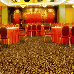 China Commercial Hotel Carpet Flooring , Wilton Weave Carpet Jacquard Style wholesale