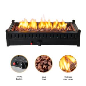 China Rectangular Outdoor BBQ Charcoal Burning Fire Pit Portable Small Size wholesale