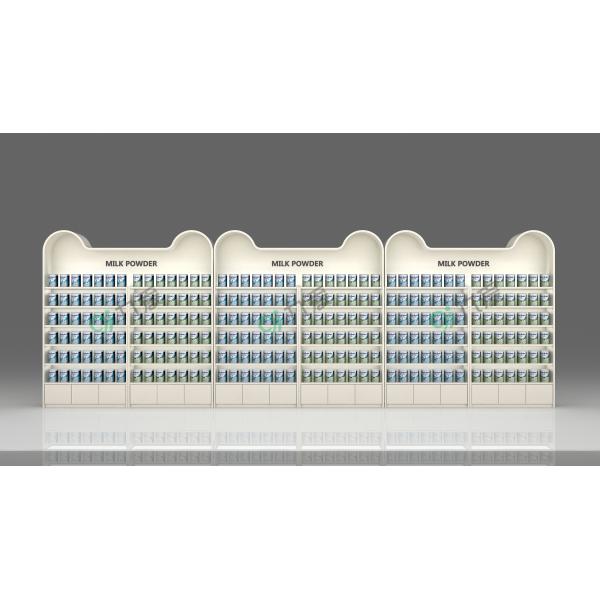 Baby Store Interior Design Silk Screen Logo Display Racks Iron Powder Coated Display Cabinet Display Racks For Shops