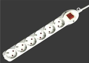 China Professional Multifunction Electric Extension Cable Household White / Black Color wholesale
