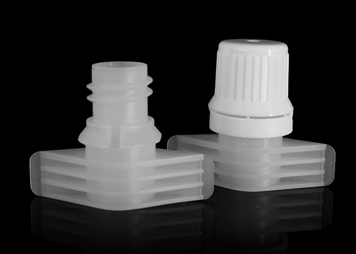 9.6mm / 10mm Non Spill Plastic Spout Caps For Sauce Jams Flexible Spout Bags Package