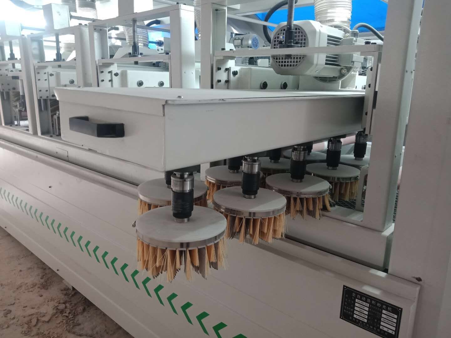UV line wood door brush sanding machine KC1000-8SD