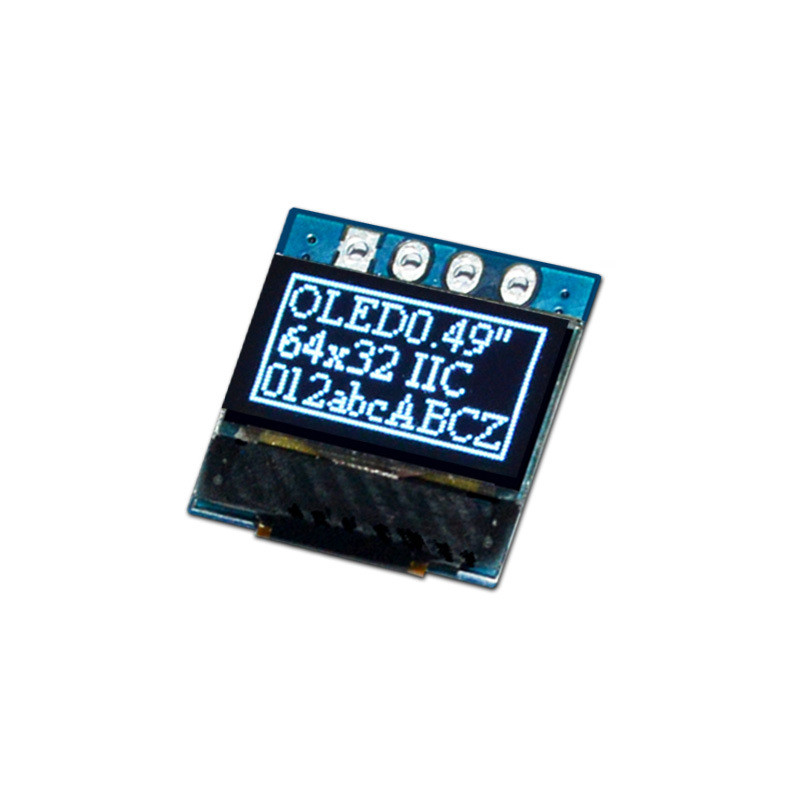 64X32 Resolution, 0.49 Inch Custom Oled Display, IIC Interface With PCBA